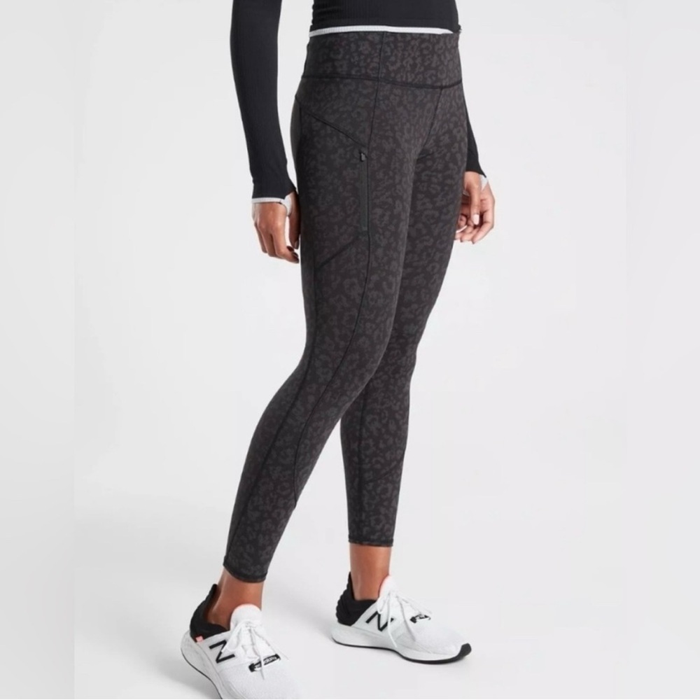 Athleta Rainier Leopard Print High-Rise Leggings